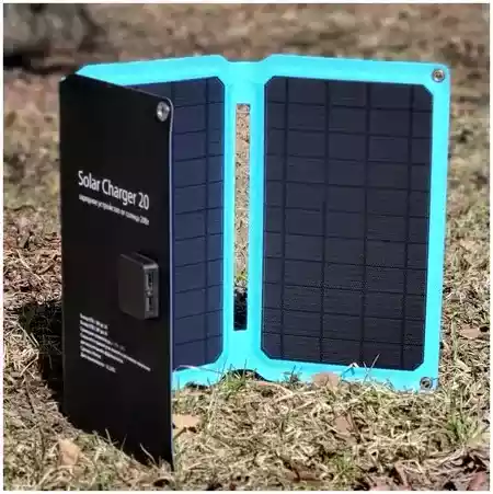 Походная солнечная батарея Solar Charger 20Вт 2USB